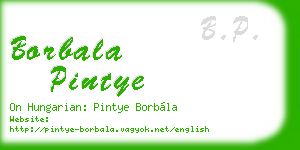borbala pintye business card