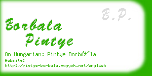 borbala pintye business card